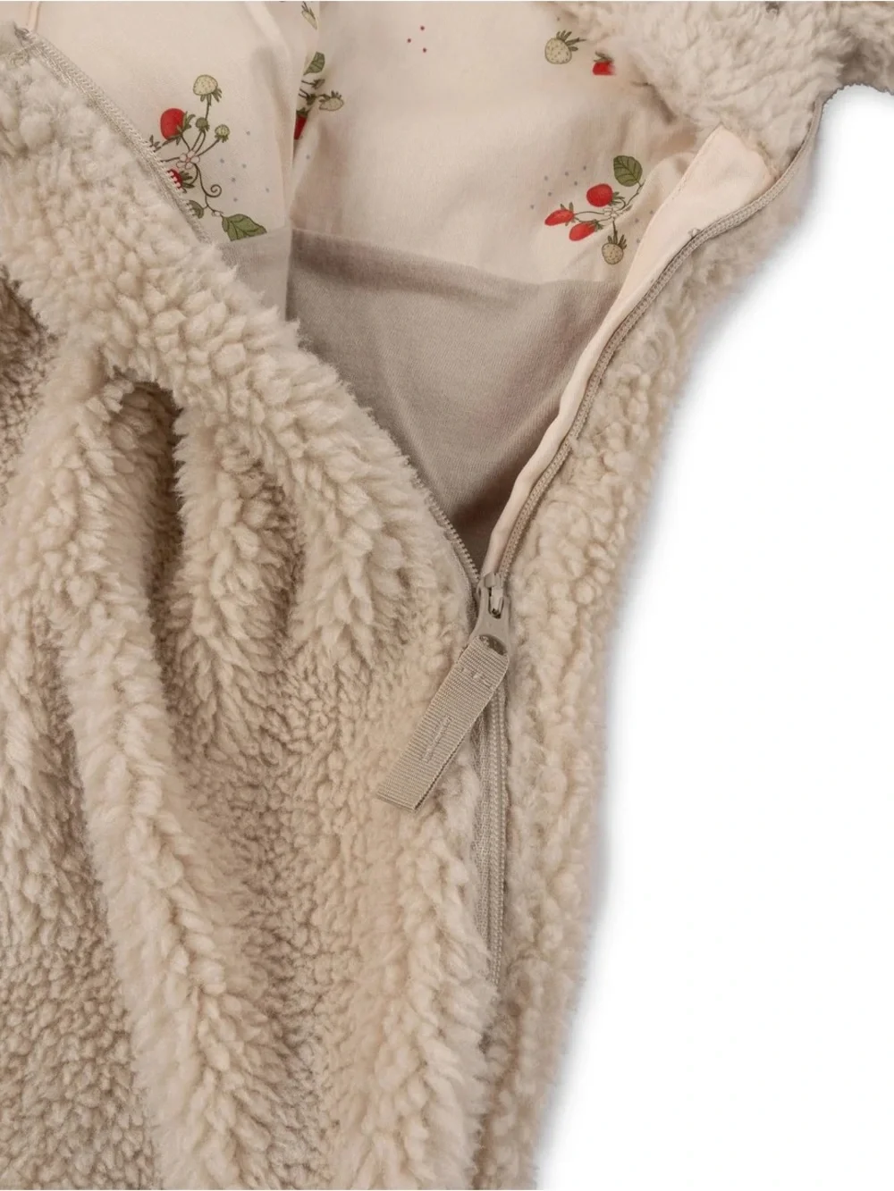 Konges Slojd grizz teddy onesie coverall 3Y cream off white